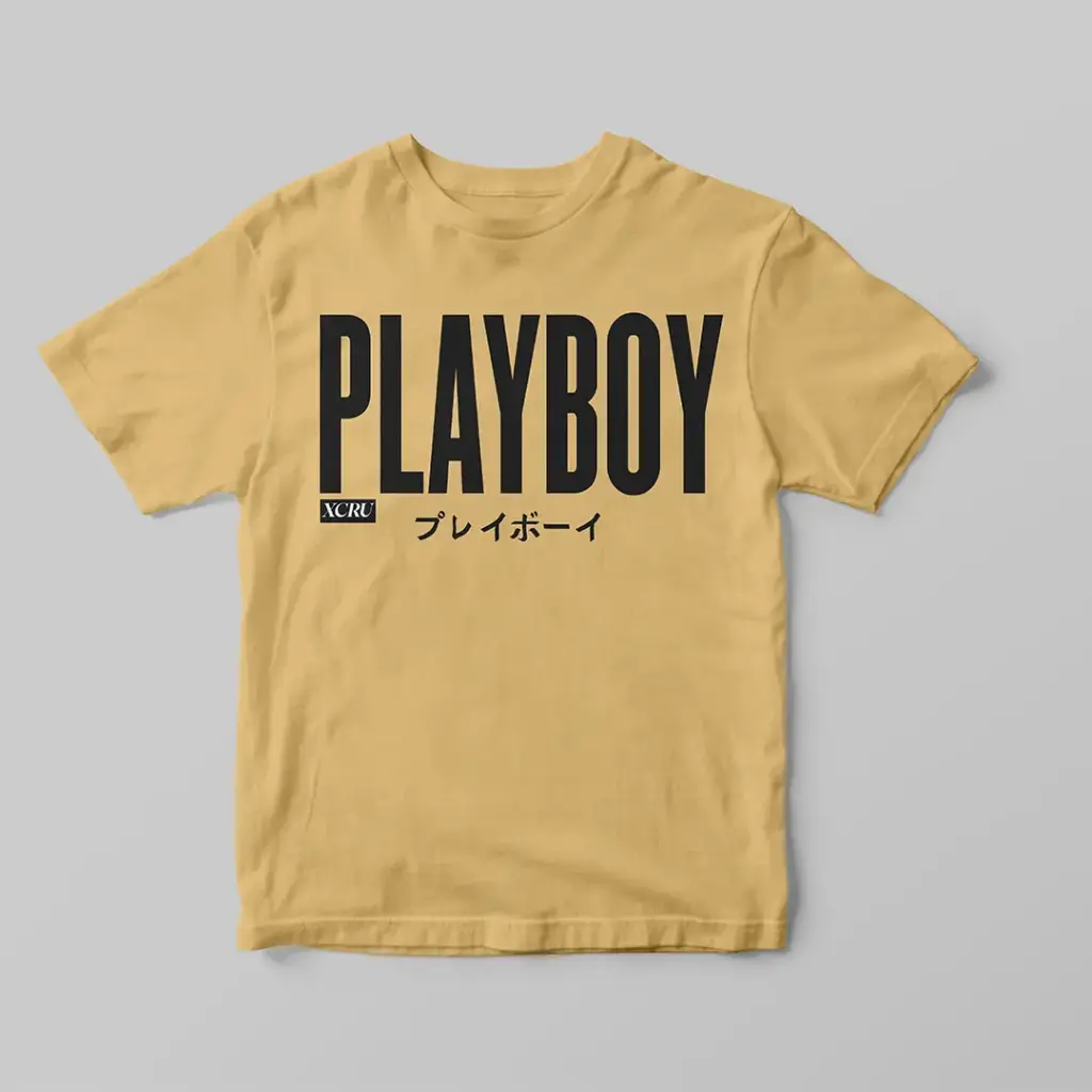 PLAYBOY JAPANESE TSHIRT - BEIGE