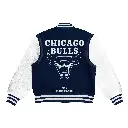XCRU NBA CHICAGO BULLS VARSITY JACKET - BLUE