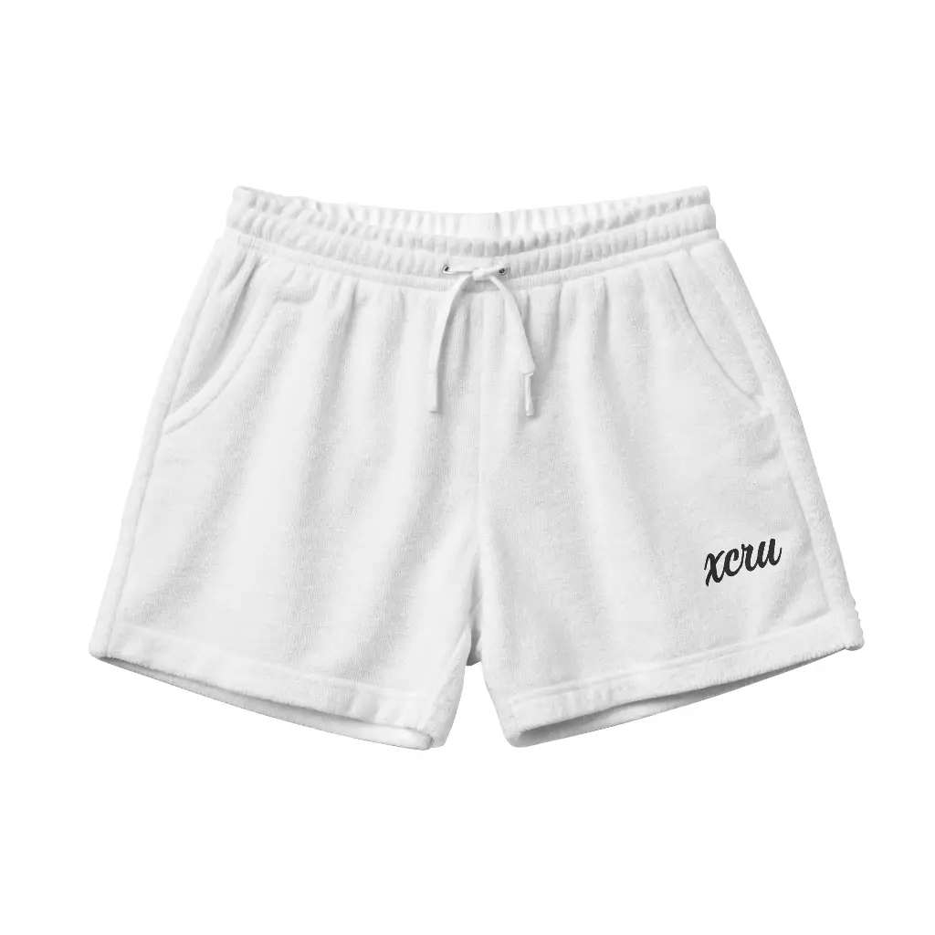 XCRU CLASSIC TERRY SHORTS - WHITE