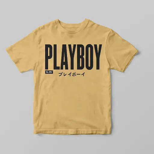 PLAYBOY JAPANESE TSHIRT - BEIGE