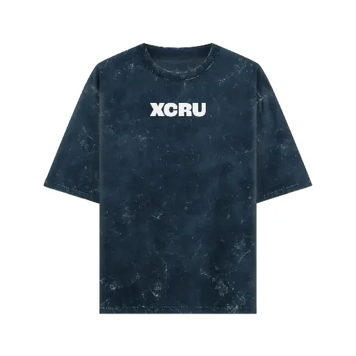 ACID WASH CLASSIC OVERSIZED TEE - NAVY