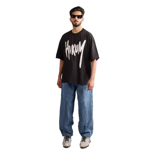 XCRU POR HUKUM TEE - BLACK